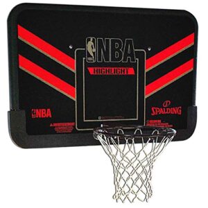 Spalding 80798CN Highlight Combo Basketball Backboard, Black