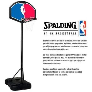 Tablero Y Aro Con Base De Basketball Spalding Portátil